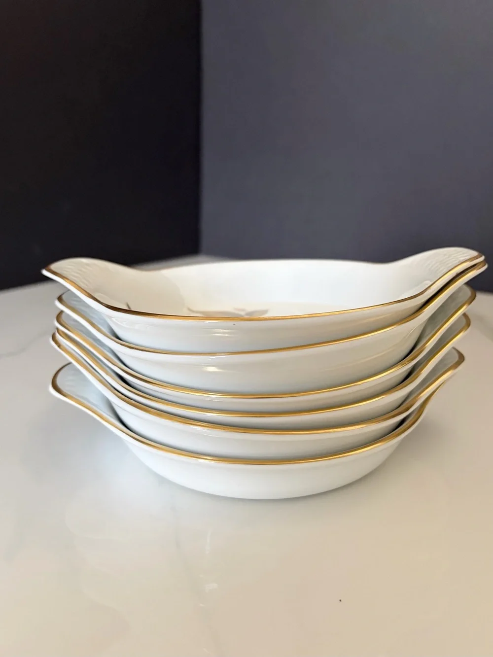 SET of 6 Evesham Individual Au Gratin Dishes by Royal Worcester